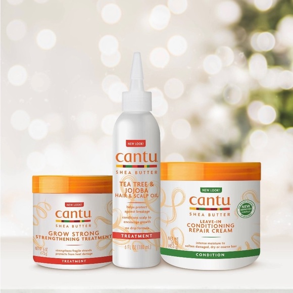 Cantu Shea Butter Winter Repair Kit Treatment Leave-in Conditioner Tea Trea Oil - Picture 2 of 9